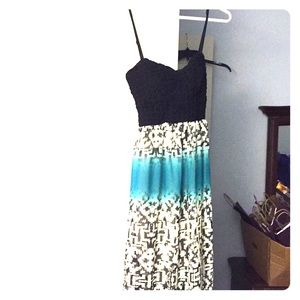 Open back maxi dress